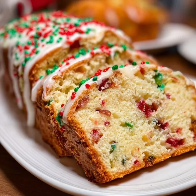 Freshly baked Christmas Bread decorated with festive ingredients