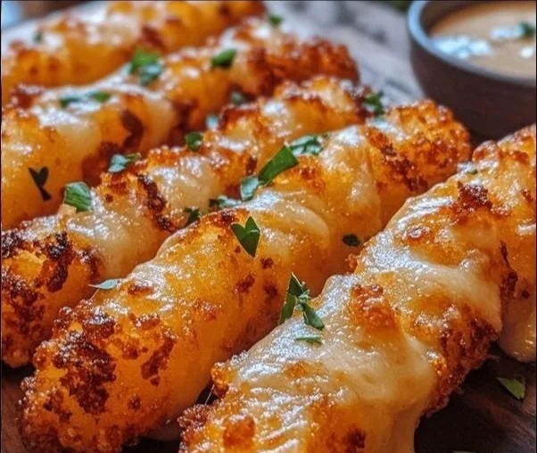 Crispy Hungarian potato pancakes served with sour cream and herbs.