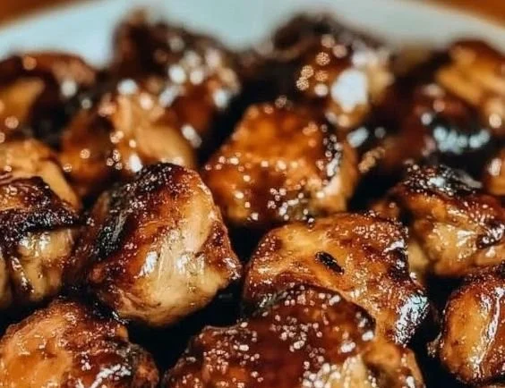 A beautifully plated Hawaiian Turn Turn Chicken garnished with tropical herbs and spices.