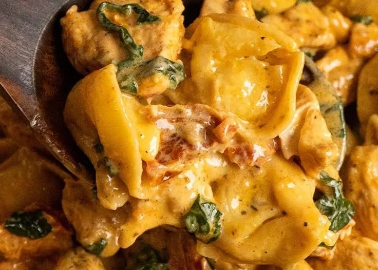 Delicious Marry Me Chicken Tortellini with creamy sauce and fresh ingredients