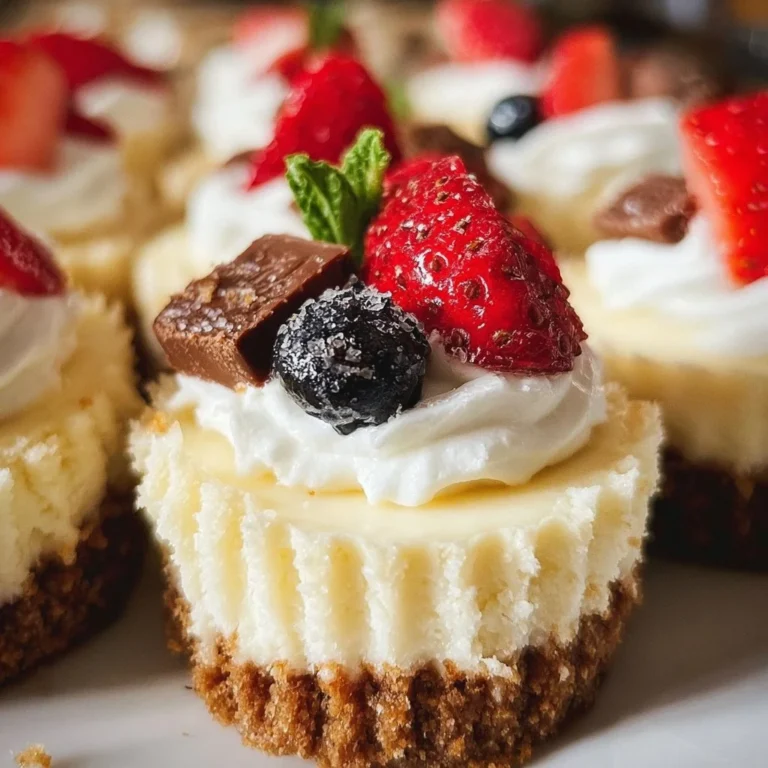 Delicious mini cheesecakes displayed on a wooden platter